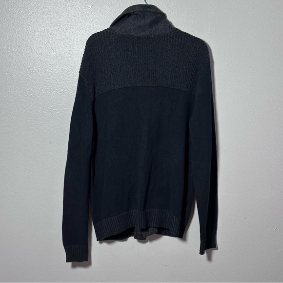 Express Men Gray Knit Winter Open Sweater Coat Size Large. - Picture 5 of 7